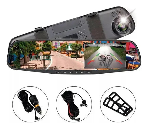 Espejo Retrovisor Camara Dvr Hd Delanter